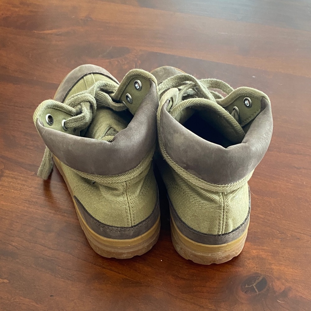 VINTAGE 2001 Guess Dakota II Utility Sneakers Moss Green W/ Box Y2K Rare - 7.5 - Picture 6 of 9